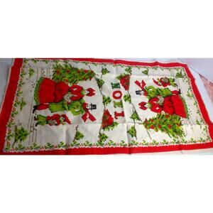 Vintage Parisian Prints Victorian Noel Carolers Christmas Kitchen Tea Towel